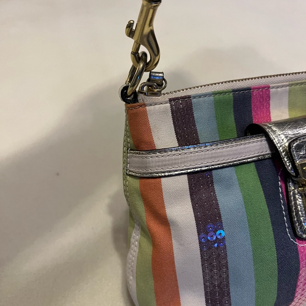 Coach 65th Anniversary Edition Legacy Striped Crossbody Bag with Wallet Set - Picture 7 of 16